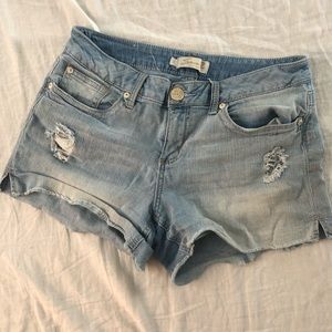 Seven7 denim distressed shorts